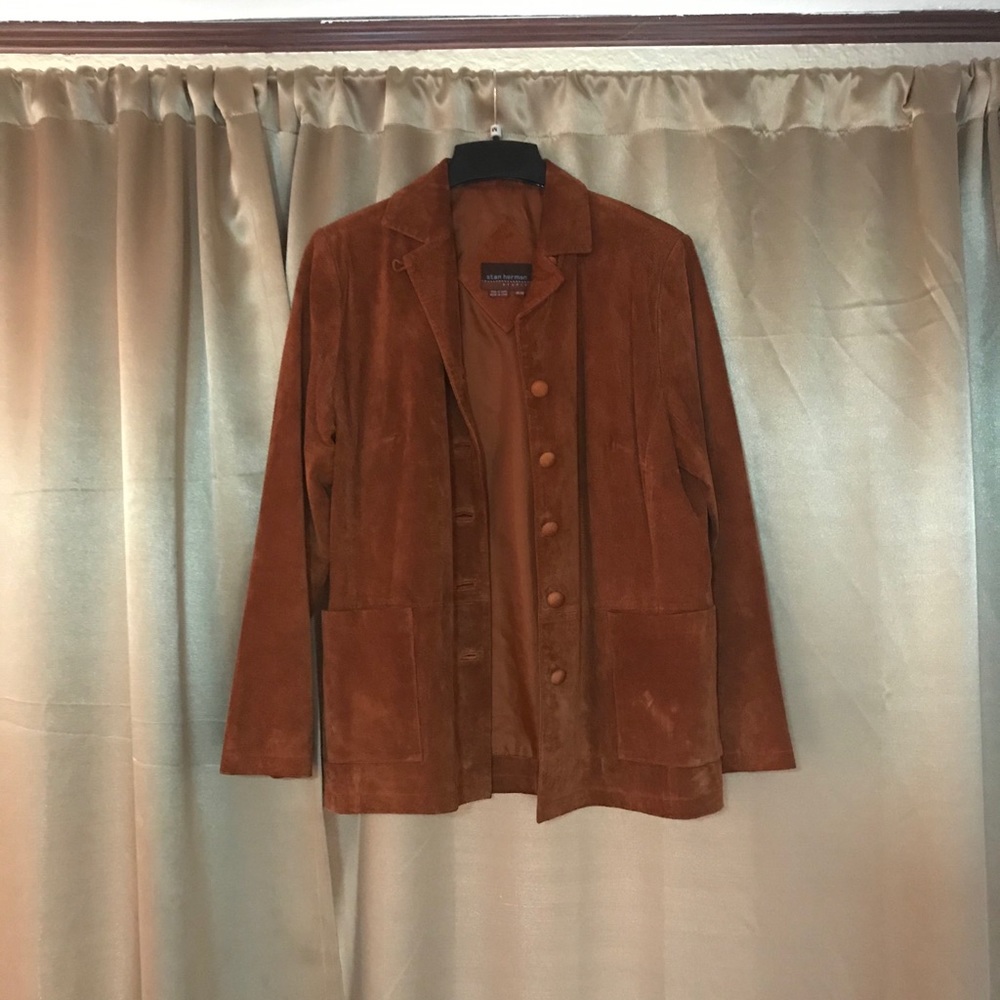 Women’s Suede Button Front Jacket